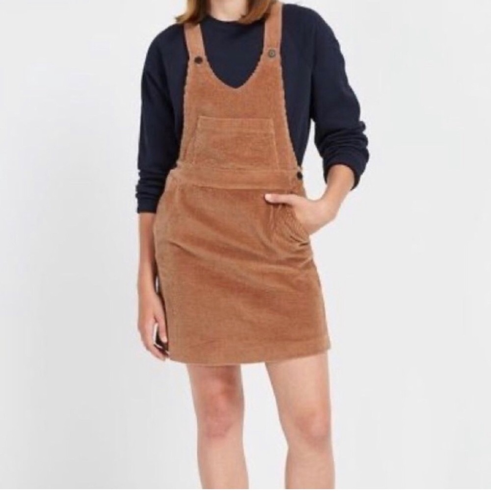 Frank & Oak brown corduroy mini dress - small - NWOT